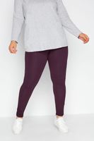 leggings burdeos de tacto suave mujer curvy y tallas grandes yours