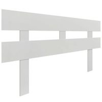 dhome cabecero blanco 160cm horizontal estilo valla con patas madera reciclada dm herrajes incluidos 160cm horizontal valla blanco