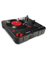 numark pt01 tornamesa para dj tocadiscos de traccion directa para dj negro rojo