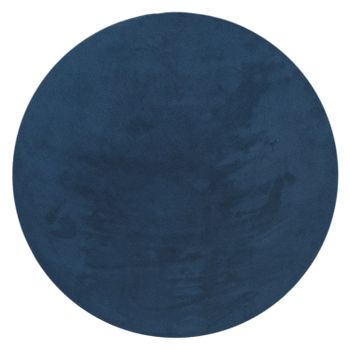 Alfombra Calissa azul marino 80 cm redondo