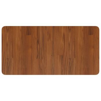 Encimera Baño | Mueble De Baño Madera Maciza Tratada Marrón Oscuro 80x40x2,5 Cm