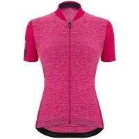 santini womens colore puro jersey - l - raspberry
