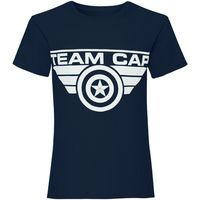 marvel camiseta team cap para nina