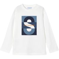 mayoral camiseta manga larga 4051-panna-clou para nino