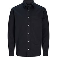 jack  jones camisa manga larga 12265753 jprccdover twill ls shirt sn black beauty para hombre