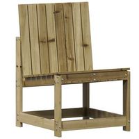 silla de jardin  silla de exterior  sillon madera de pino impregnada 505x55x77 cm