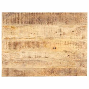 Superficie De Mesa Madera Maciza De Mango 15-16 Mm 80x60 Cm Vidaxl