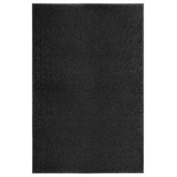 Felpudo Lavable Negro 120x180 Cm Vidaxl