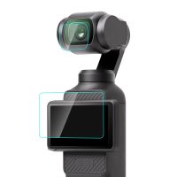protector de lente de vidrio templado puluz 9h 25d hd  pelicula protectora de pantalla para dji osmo pocket 43 accesorios de pelicula protectora