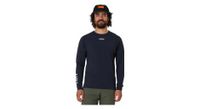 maillot de manga larga rapha trail finale windblock negro blanco  hombre