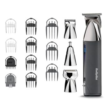 Cortapelos Babyliss Multigroom Super X MT996E, 6 Posiciones, 300 minutos Autonomía