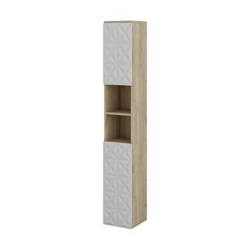 Armario De Baño Edge 30 X 189.5 Cm Con 2 Puertas Y 3 Compartimentos Vicco