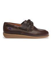 sebago para hombre 72125bw mocasines de piel gary jobson marron 44 plano 1 a 3cm cordones casual clasico