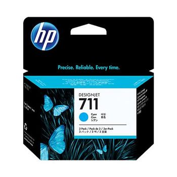 HP 711 Cyan Original 3 Ink Multipack (CZ134A)