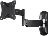 soporte tv - hama 220825 10-26 giratorio 66 cm vesa 100x100 hasta 25 kg negro