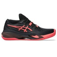zapatillas asics gel resolution x clay negro rojo mujer