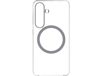 Funda móvil - Samsung Clear Magnet Case, Para Galaxy S25, Magnética, Transparente