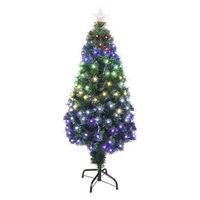 arbol de navidad de fibra optica con 135 luces led rgb y 8 funciones de color
