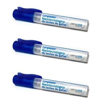 Limpia Lens | Limpiador Nanotecnológico para Cristal, Gafas y Pantallas | Pack 3 × 7 ml