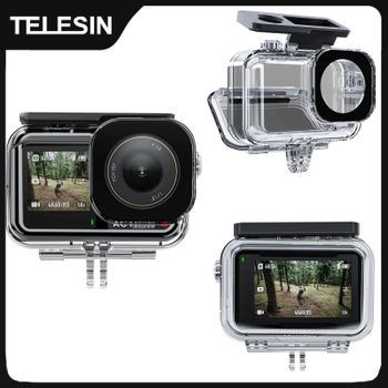 TELESIN 45M funda carcasa impermeable para DJI OSMO Action 3 4 5Pro funda de buceo subacuático cubierta protectora de alta resistencia
