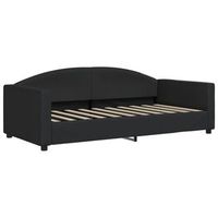 cama para adulto  cama individual  sofa cama tela negro 90x190 cm