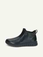 caprice bootie black made of leather without heel size 40