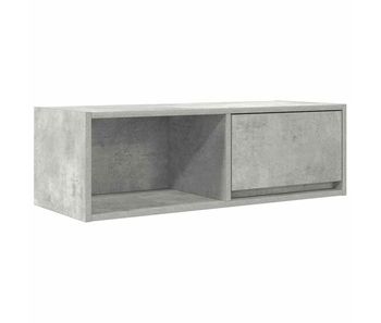 Mueble tv - mesa de tv de madera de ingeniería gris hormigón 80x31x25,5cm