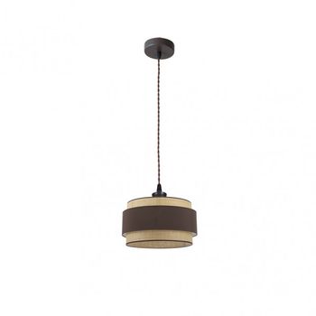 FABRILAMP Colgante color marron/natural modelo Kandy