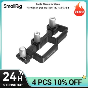 Abrazadera de cable SmallRig para HDMI y USB-C para Canon EOS R6 Mark III / R5 Mark II Traje para media jaula HawkLock