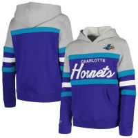 sudadera charlotte hornets head coach hoody junior mitchell and ness