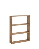 estanteria de madera maciza con 2 estantes envejecido 802x1086cm