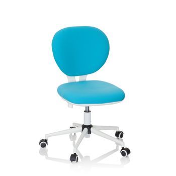 Silla Para Niños / Silla De Escritorio Kid Vivo Tela Turquesa Hjh Office