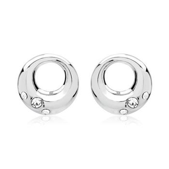Pendientes de plata 925 pulida con circonita