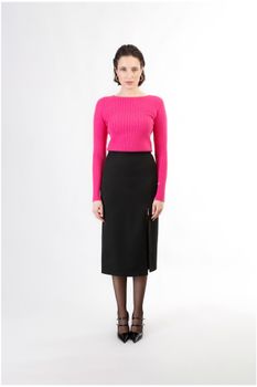 falda con cremallera black