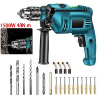 r taladro electrico de 1500w taladro de impacto multifuncional para el hogar para cortar madera metal y piedra para perforar concreto de forma eficiente
