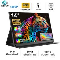 monitor portatil de 14 1200p con opcion tactil y sin tactil con usb c hdmi pantalla externa secundaria para mac laptop pc switch xbox