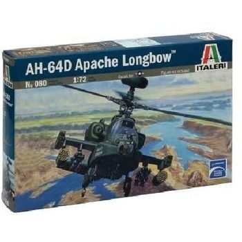 Italeri 0080 - Maqueta Helicóptero Militar Ah-64d Apache Longbow. Escala 1/72