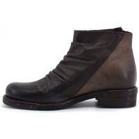 jiudit botines biker pelle arricciata zip testa di moro taupe 124fc para mujer