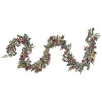 guirnalda de navidad verde material sintetico led 270 cm ramitas decoracion artificial ramitas ajustables paimio