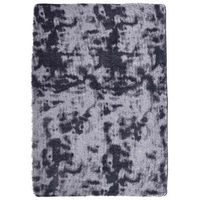 alfombra de pelo largo navarra gris oscuro 240x340 cm poliester vidaxl