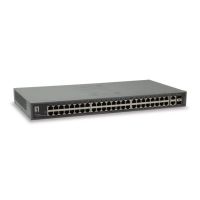 switch de red levelone fgu-5021 50 puertos fast ethernet 2 combo sfp montaje en rack