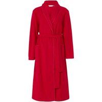 wrap front fleecy housecoat