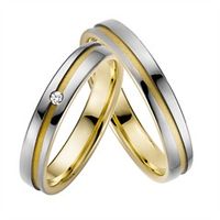 alianzas oro blanco y amarillo 4mm