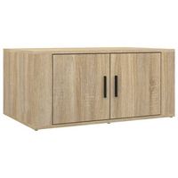 mesa de centro madera contrachapada roble sonoma 80x50x36 cm vidaxl