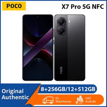 Teléfono Celular POCO X7 Pro 5G NFC con Procesador Dimensity 8400-Ultra, Pantalla AMOLED CrystalRes de 6.67