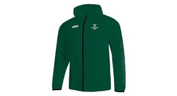 Chaqueta impermeable hoka les templiers verde  mujer