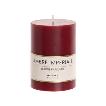 Vela perfumada color rojo Alt. 10 cm