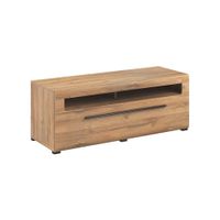 mueble tv 1 cajon 140 cm madera paneles laminados blanco