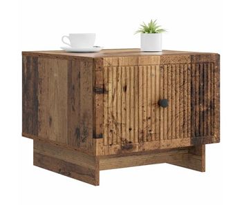 Mesa de café - mesa de centro - mesa baja con cajón madera envejecida 49 x 50 x 40 cm