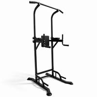 torre de dominadas multifuncion con estacion vkr fondos en paralelas y altura ajustable 150-230 cm r acero con acolchado para entrenamiento en casa